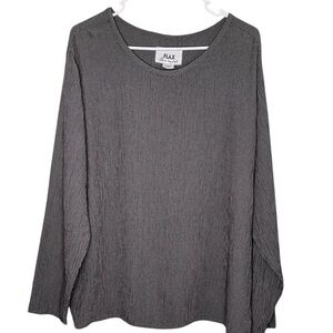 FLAX by Jeanne Engelhart Long Sleeve Top – Size Medium